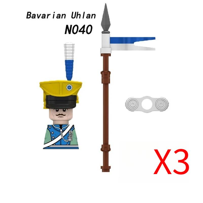 MOC Средневековый Военный Наполеоновские Войны Строительные Блоки Британская Французская Армия Пехота Кавалерия Фигурка Солдата Кирпичный Конструктор