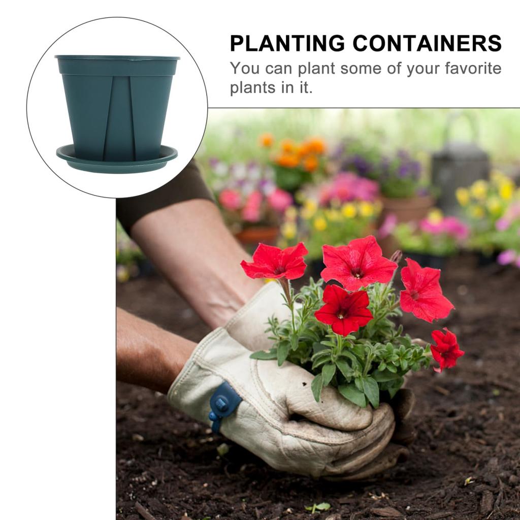 Ledmomo Slit Rose Size Plastic Rooting Plastic Houseplant Pots with Guides Roots To the Bottom of the Prevents Root Set of 8 Pots, Pots, 4, Planter,