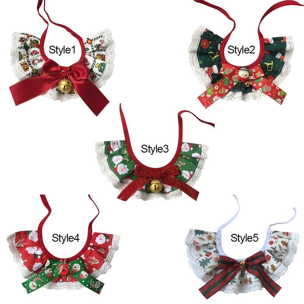 Товары для животных, регулировка, вечеринка, подарок, кружево, шнурок, рождественские банты для собак, полотенце для слюны собаки, нагрудник для животных