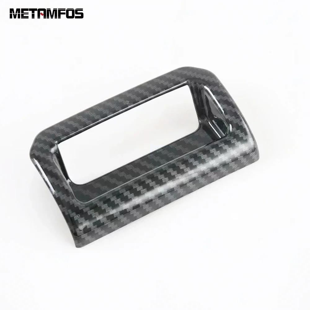 Armrest Box Storage Box Switch Cover Trim For Toyota Highlander Kluger XU70 -2025 2026 Carbon Fiber Accessories Car Styling