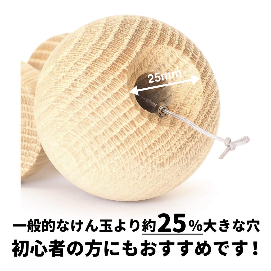 ТОКИО КЕНДАМА Растущая Кендама с подшипниками, Без химических красок (дуб)