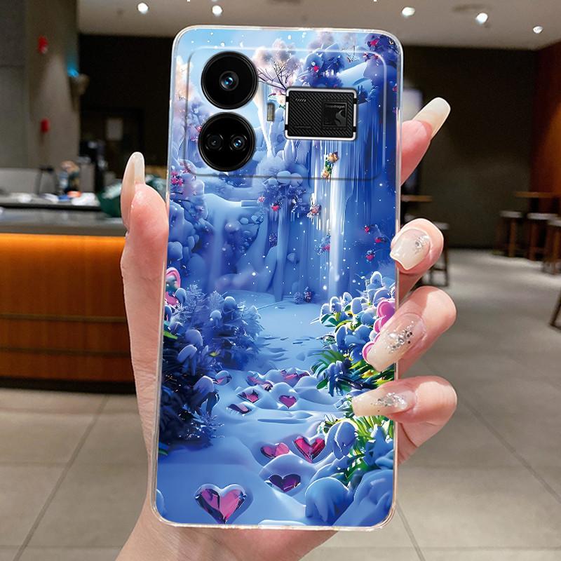 Casing For Realme GT5 Case Transparent Soft Silicone Aesthetic Fashion Cute Cat Astronaut Cover For Realme GT 5 240W Phone Case