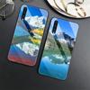 Чехол с горным пейзажем для Samsung Galaxy A71 A72 A70 A73 A53 A13 5g A03 A22 A21s A03 Core A42 A52, роскошный стеклянный чехол