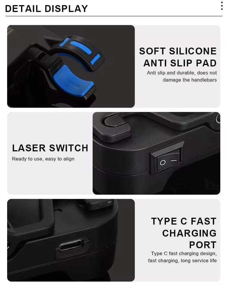 Bicycle Seat Calibrator Bike Handlebar Laser Aligner Saddle Center Adjuster Measurement Tool Cycling Laser Calibrator Tool