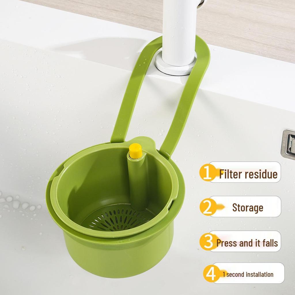 Многофункциональная съемная корзина-фильтр для слива кухонной раковины