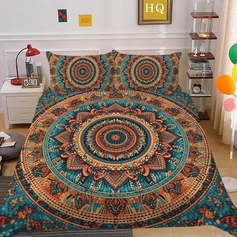 Mandala Printed Home Bedding Set Fashion Design Duvet Cover Set Single Double Size Comforter Cover Sets