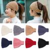 Warm Soft Stretch Headwear Warmers Hat Knitted Turban Winter Headbands Head Wraps