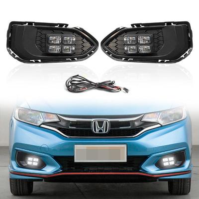 Светодиодные накладки на противотуманные фары для Honda Fit GK5 2018-2020 - Дневные ходовые и декоративные огни