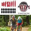 27Pcs/Set Sponge Helmet Pad Washable Soft Detachable Helmet Inner Padding for Cycling