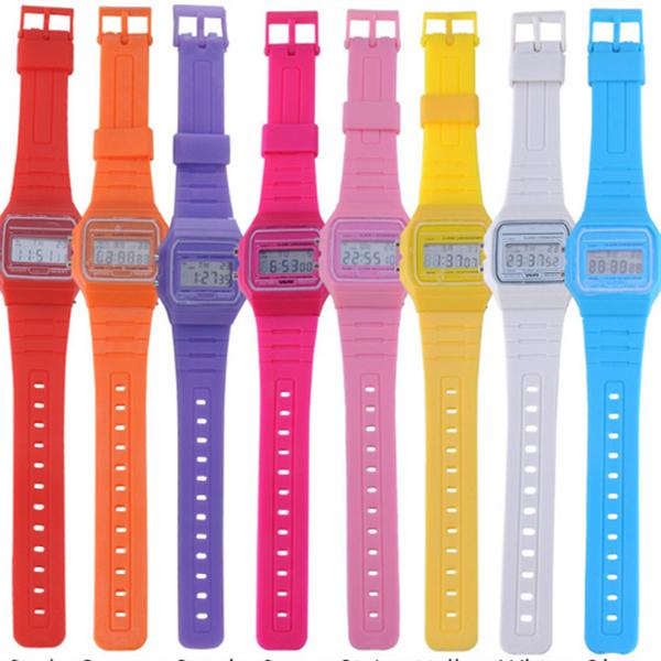 Модные студенческие наручные часы, многофункциональные светящиеся часы, детские спортивные электронные часы