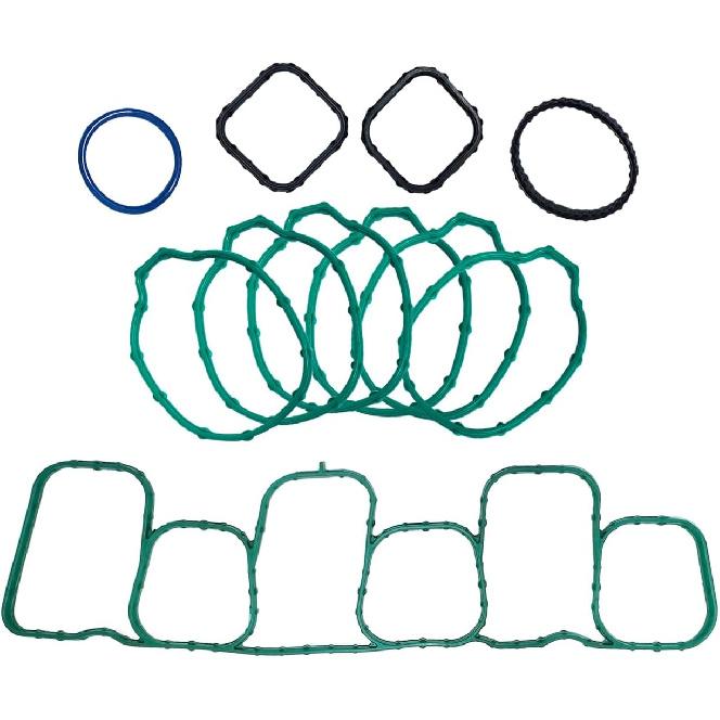 Engine Intake Manifold Gasket Kit Fits for Ford F-150 Mustang Edge for Lincoln MKZ MKX 3.5L-3.7L V6 DOHC 2011-2015