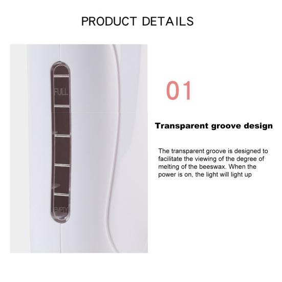 Yousheng Electric Депиляторный нагреватель Быстрый нагрев АБС Портативный Роликовый восконагреватель для удаления волос для домашнего использования