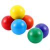 6 Colorful Rainbow Wooden Beads, 4.5 Cm (1.77 Inches), for Learning And Recognizing Colors. Ideal As