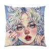 Luxury Home Decor Cushion Cover Cartoon Character Print Office Sofa Pillow Cover