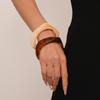 Bohemian Chunky Bracelets Geometric Retro Hand Ring Exaggerated Resin Bangles  Girls Gift