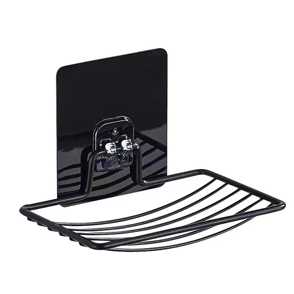 1PC Stainless Steel Bathroom Soap Holder No-Drill Wall-Mounted Design, Single Layer Drainage Design, Simple And Practical Bathroom Shelf