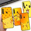 Чехол PK16 Pikachu Black Sofe для Samsung Note 20 Lite S24 Ultra S23 A03 A05 A06 A11 A71 A15 A16 A13 A24 A25 A33 A52 A53 A50 M55 M35 Plus