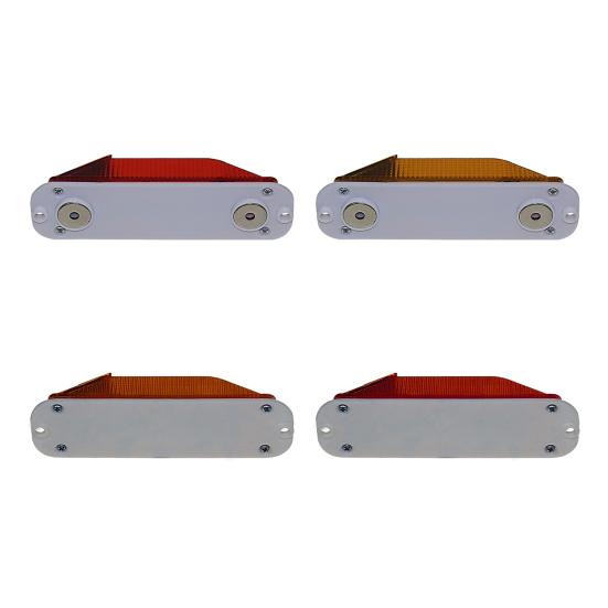 Мигающий предупреждающий стробоскоп безопасности на солнечной батарее Улучшенная видимость Светодиодный мигающий маяк для грузовиков Барьеры