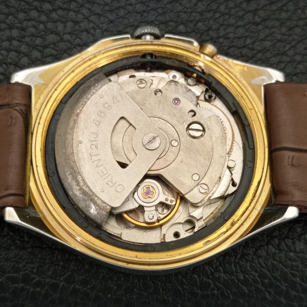 Orient КРИСТАЛЛ АВТОМАТИЧЕСКИЙ 46941 ВИНТАЖНЫЕ ЯПОНСКИЕ МУЖСКИЕ ЧАСЫ С ОРИГИНАЛЬНЫМ ЦИФЕРБЛАТОМ a707786-1