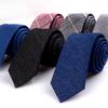 New Plaid Twill Cotton Tie: Men's Business Casual Korean Style for Weddings