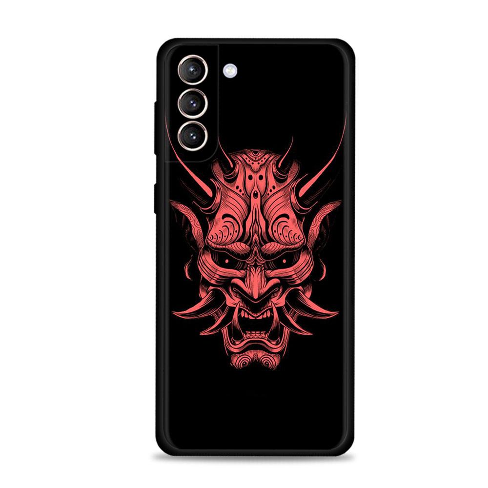 Чехол для Samsung Galaxy S22 S21 S20 Ultra FE S10 S9 S8 Plus S10e Note 20Ultra 10Plus, чехол Funda Japan Samurai Oni Mask Shell