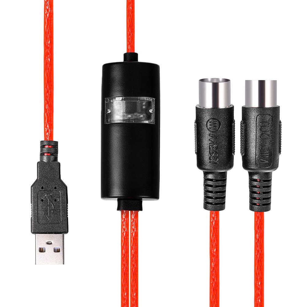 USB In-Out Midi кабель-конвертер ПК в музыкальную клавиатуру адаптер шнур