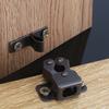 Furniture Antique Door Stoppers Copper Color Cupboard Cabinet Door Roller Latch Double Catches with Striker and Free Screws