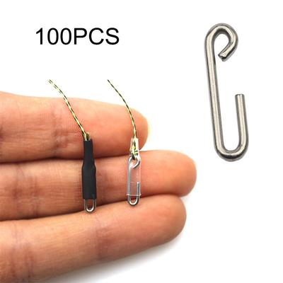 Сменные защелки Соединитель рыболовный крючок Quick Change Silver