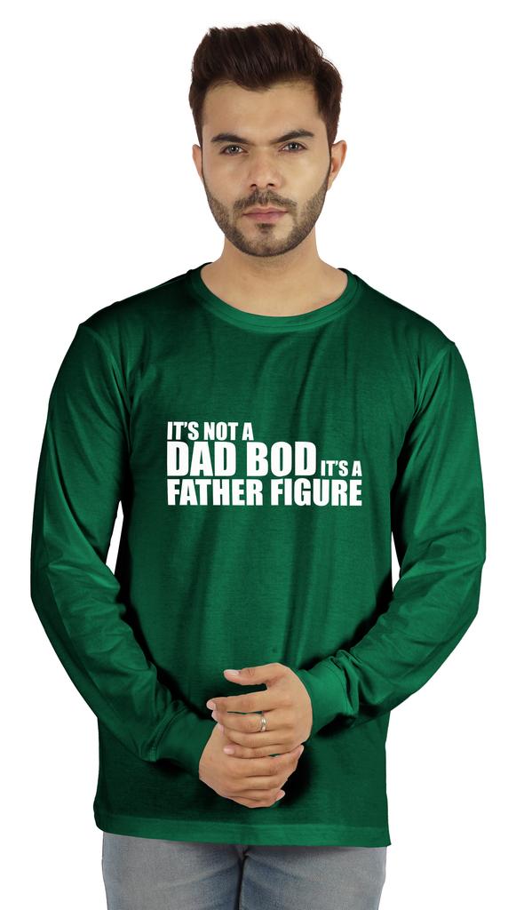 Inkmeso Мужская футболка It's Not A Dad Bod It's A Father Figure Смешные цитаты Папочка футболка