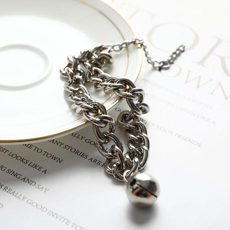 Ошейник для дрессировки собак, кошек, домашних животных, кубинская звено, толстая цепочка, ожерелье, золото, 6/8/10 дюймов