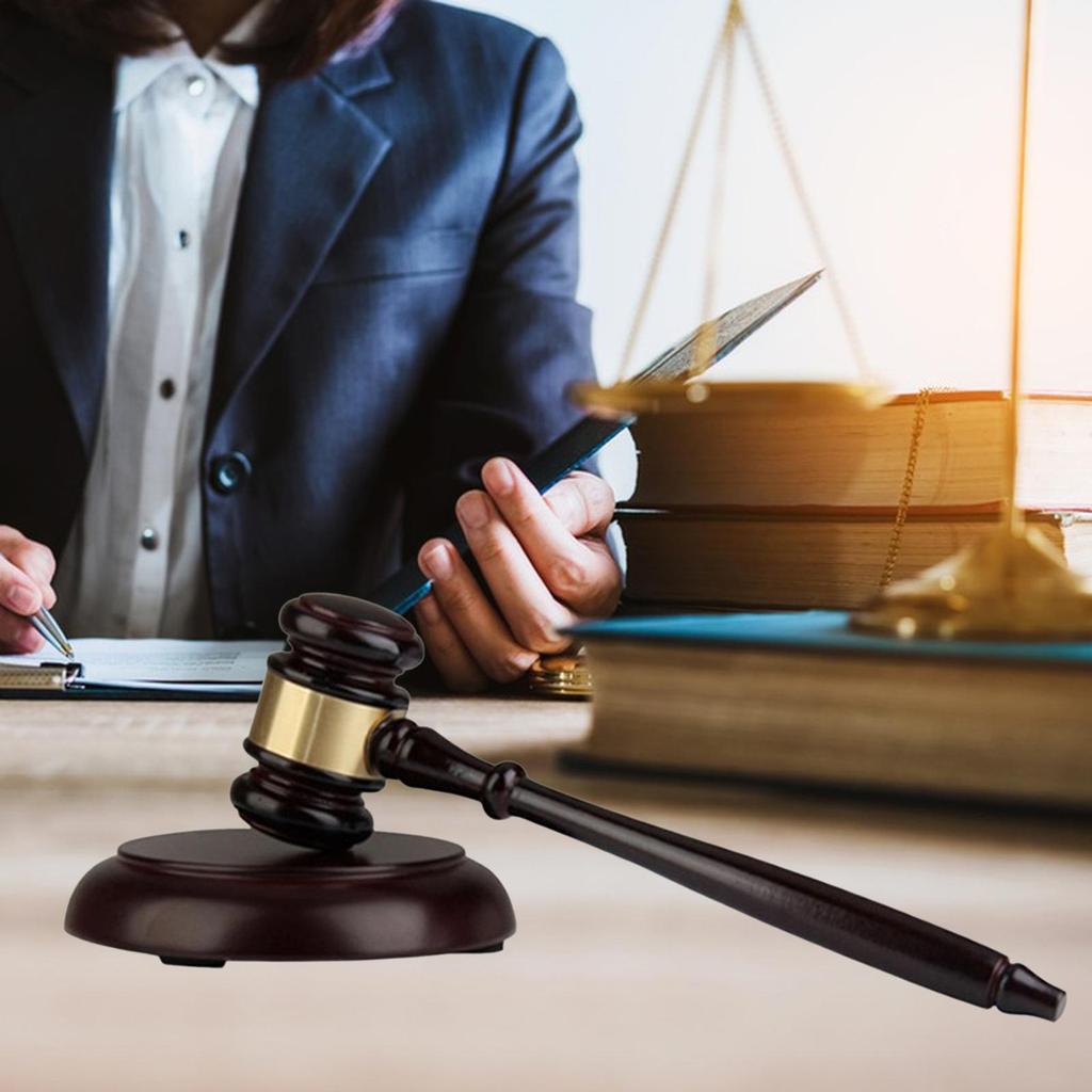 Wooden Mini Mallet Auction Hammer Gavel Decor Cosplay Props for Justice Gifts Auction