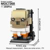 MOOXI Новая Хэллоуинская Хоррор Фильм Игры BrickHeadzed Детская Игрушка MOC Кирпич Подарок Сборная Модель Набор Для Взрослых Строительный Блок Набор