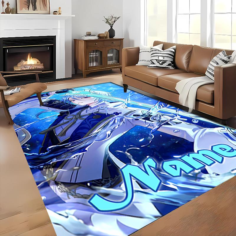 Custom personalization Genshin Impact characters Area Rug - Perfect For Kitchen, Bathroom,Laundry Room Decor Large Size Available,Gift All Seasons