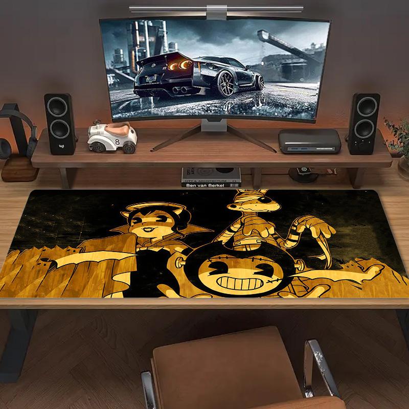 Bendy and the Ink Machine Print Cushion Non-slip Laptop Tablet Big Mousepad XXL Mat Mini PC Playmat With Lock edge