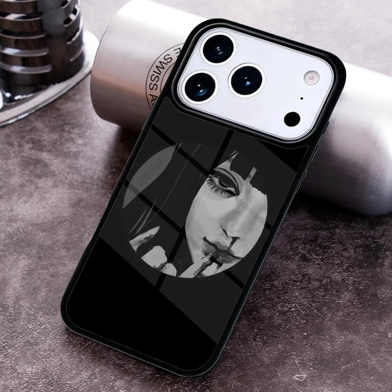 Чехол для телефона с грустной аниме-девушкой для iPhone 17, 16e, 15, 14, 13, 12, 11, Mini, Pro, MAX, мягкий силиконовый чехол