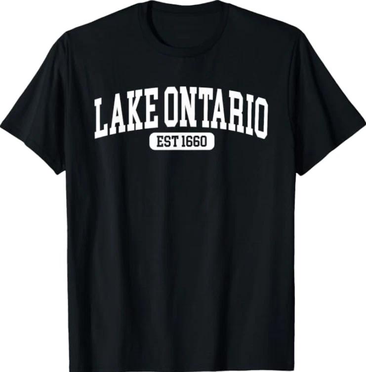 Vintage Lake Ontario Est 1660 American Patriot T-Shirt