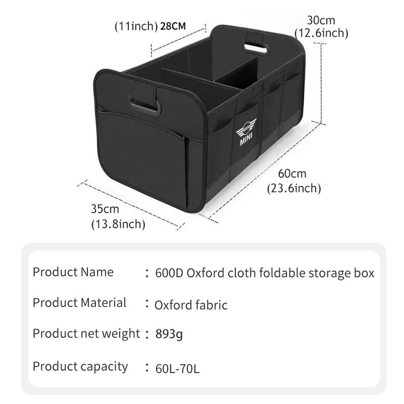 Car Trunk Storage Organizer Compartment Collapsible Cargo Box For MINI Cooper R60 R56 F56 F55 F57 F60 Countryman Convertible pwaxk99