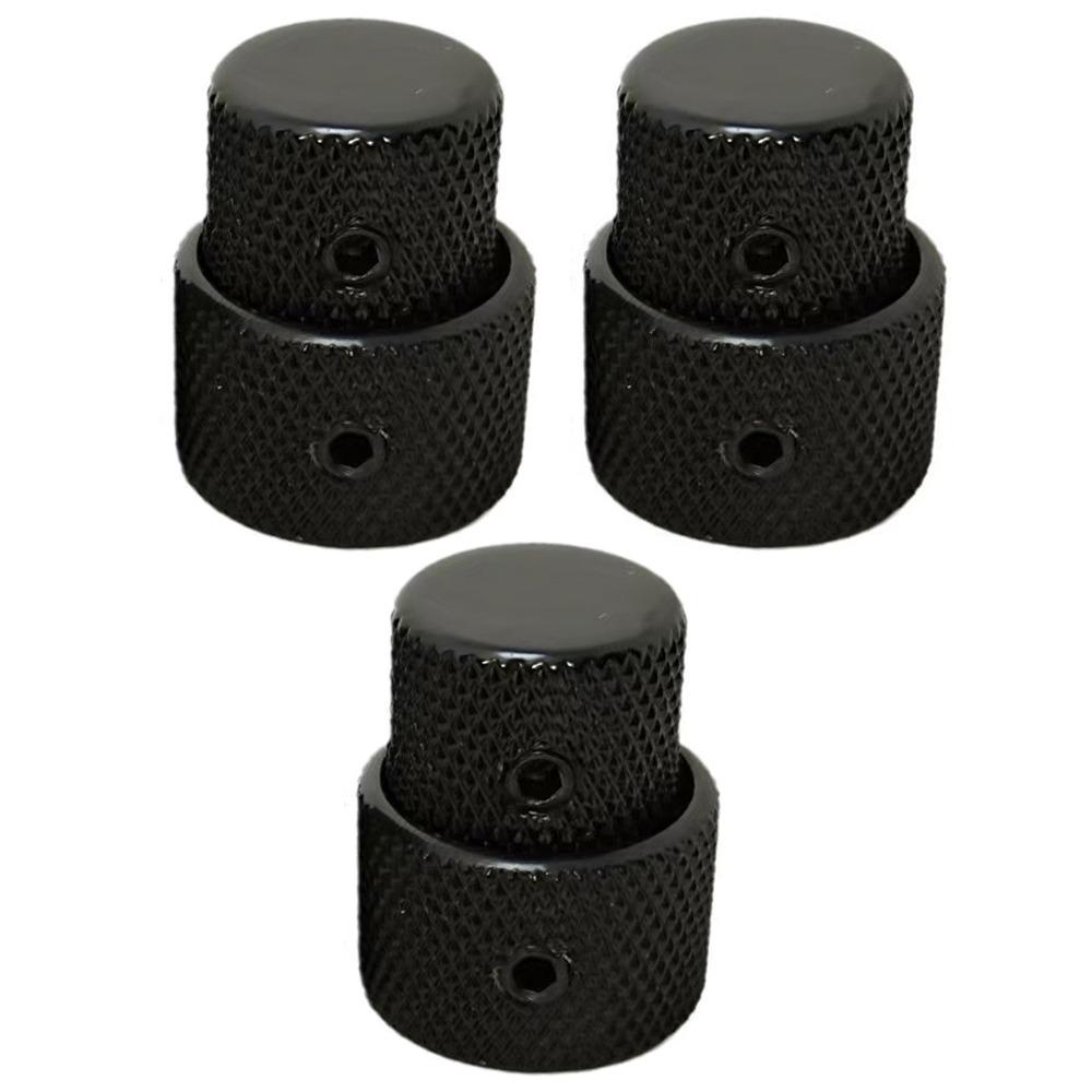 3Pcs Portable Dual Concentric Stacked Control Knobs Tone Volume Blend Knobs Cover  Guitar Parts