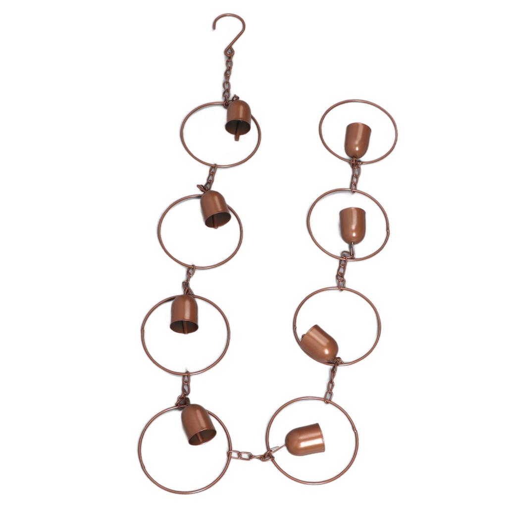 Hanging Rain Chime Metal Beautiful Sound Decorative Bell Shaped Rain Chain for Gutter Drainage