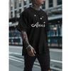 Европейский размер Мужские летние футболки с коротким рукавом Aries, Модные и трендовые мужские лонгсливы с принтом, Весенние и летние топы с круглым вырезом