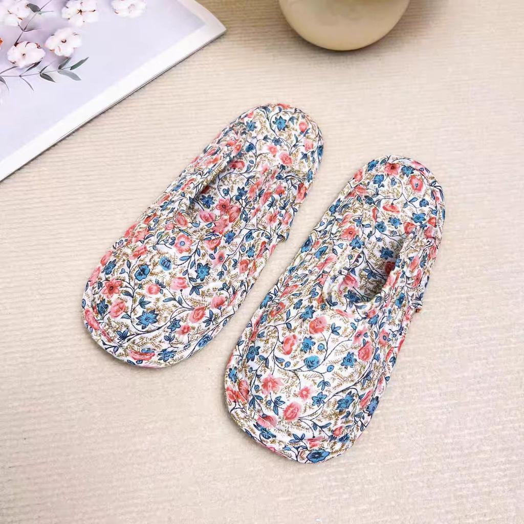 Climbing Mat Summer Special Slippers Home Interior Soft Cloth Bottom Drag Pure Cotton Fabric Four Seasons Breathable and Silent
