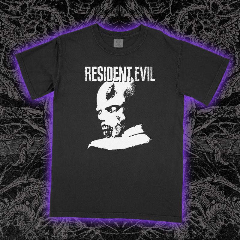Resident Evil - Тяжелая футболка Новые поступления Весна/Лето Обычный крой Повседневная Мужская Женская