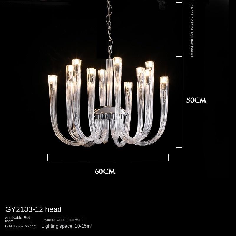 Лампа для гостиной, роскошная атмосфера, современная простая спальня, зал, столовая, креативная люстра