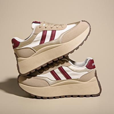 Модные женские спортивные туфли модные на толстой подошве увеличивающие рост уличные нескользящие спортивные туфли женские повседневные Zapatos Mujer