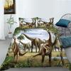 Polyester Duvet Cover Pillowcase Two-Piece Set 3D Digital Printing Dinosaur Series