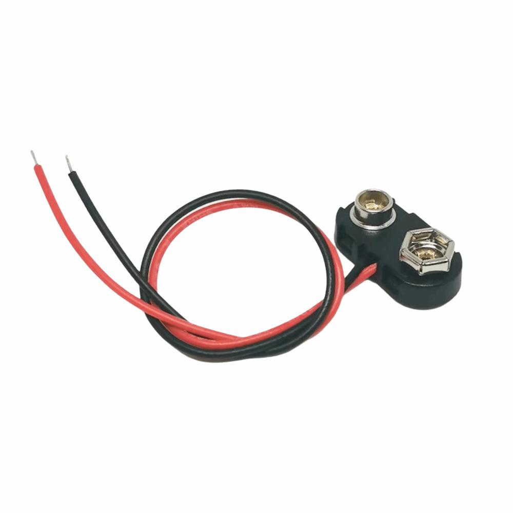 10Pcs I / T Type Cable Battery Holder Clip Snap on Soft Hard Shell Battery Clip Connector 9 Volt Battery Box Battery Holder
