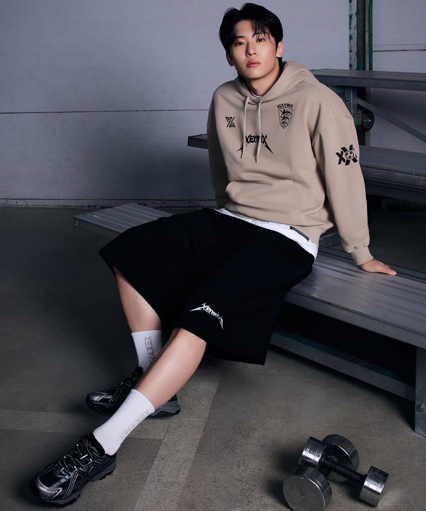 XEXYMIX Nx Men'S Sporty Sweat Multi-Logo Hoodie Xml1Tl1105