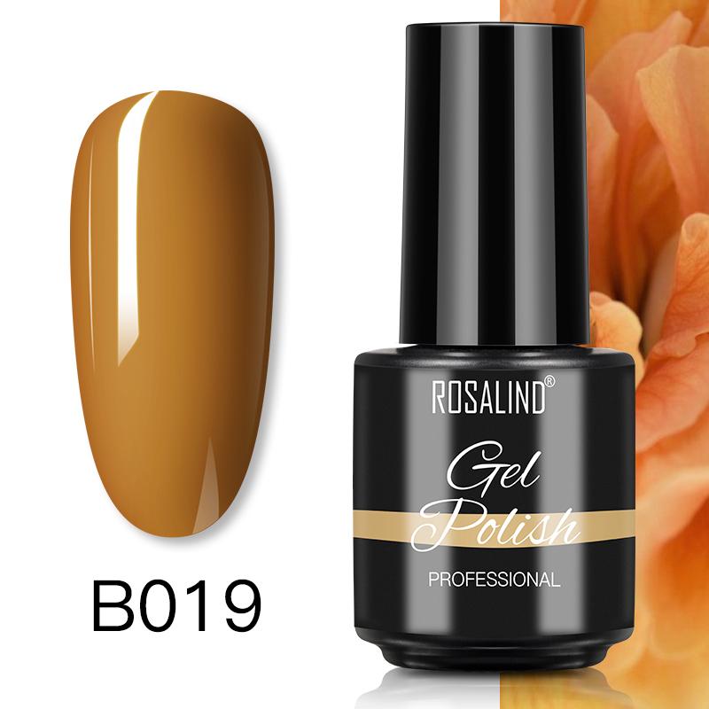 ROSALIND 7ml Soak Off Гель-лак яркий для дизайна ногтей LED / УФ-лампа