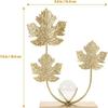 Spring Festival Festival Figure Home Decor Wrought Iron Leaves Statue Metal Crystal