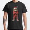Katta o'lcham S-3XL THE CHRISTMAS MONSTER Bosma futbolka Erkaklar tepalari Moda kiyimlar Futbolkalar